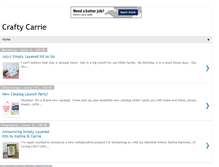 Tablet Screenshot of craftycarrie.com